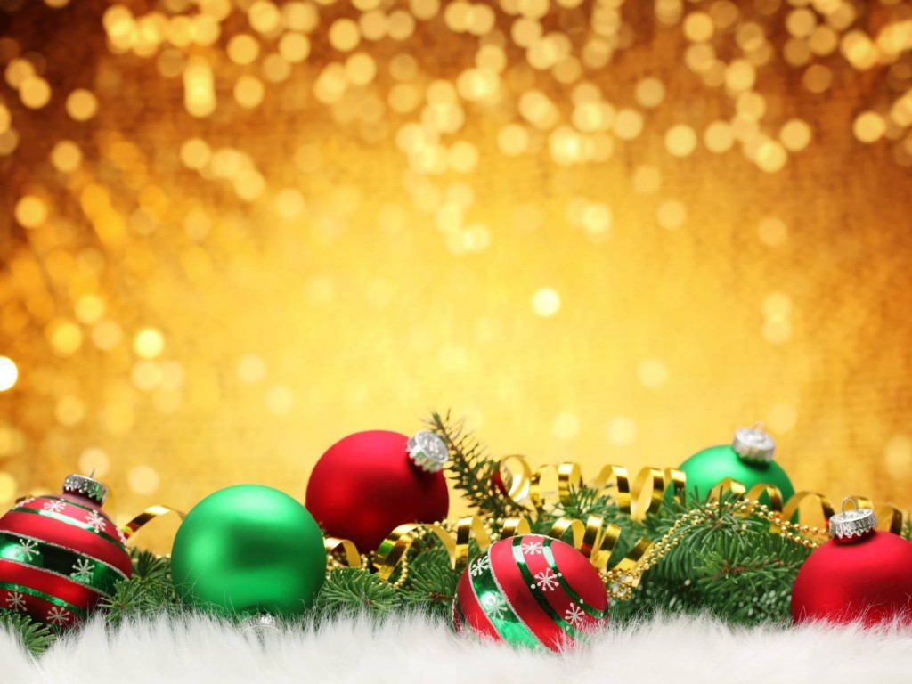 Nice Christmas Picture, Colorful Balls Christmas Background, #1172