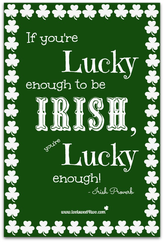Irish Sayings Wallpapers, Lucky Enough