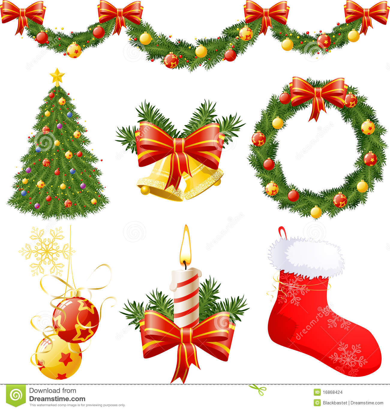 3D Christmas Decorations 10277 HDWPro