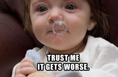 Kid Blows Snot Bubble
