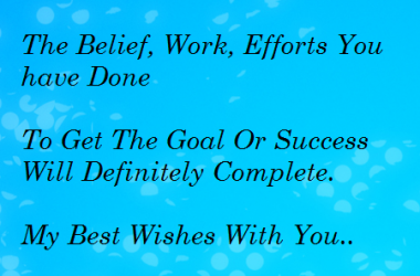 Nice Wishes Quote For Exam