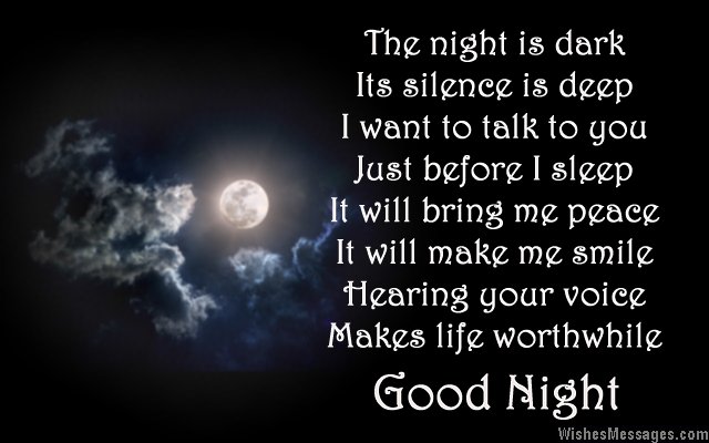 Nice Good Night Poems