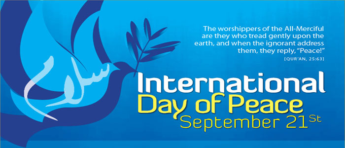 International Peace Day Of September