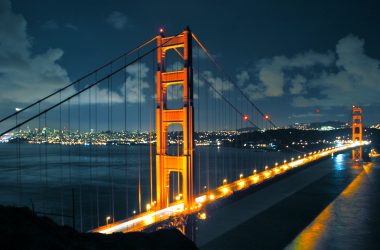Night Golden Bridge