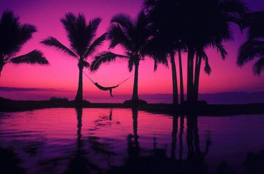 Purple Beach Sunset