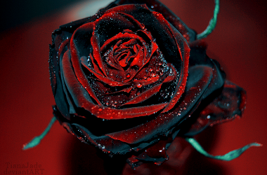 Red And Black Rose