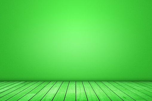 Domestic Room Green Background
