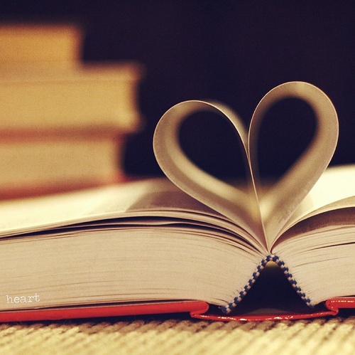 Awesome Book Pages Heart