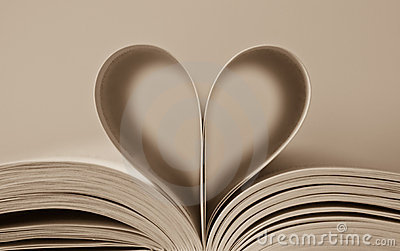 Cute Book Pages Heart