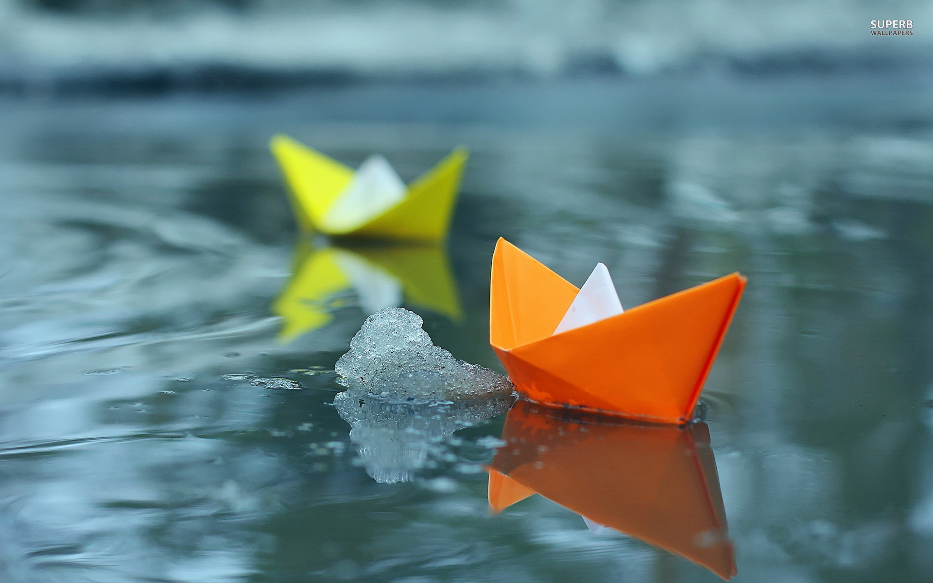Awesome Paper Boat Wallpaper
