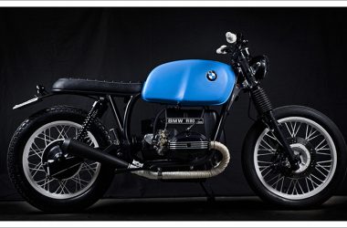 Blue BMW R80 Bike