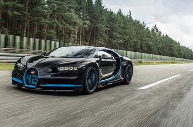 Black Car Bugatti Chiron