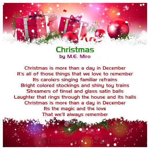 Nice Christmas Poem