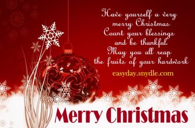 Stunning Christmas Message
