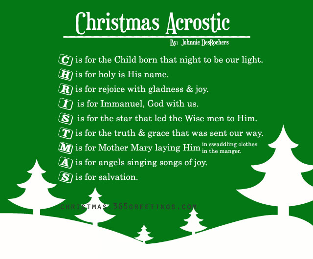 Super Christmas Poem