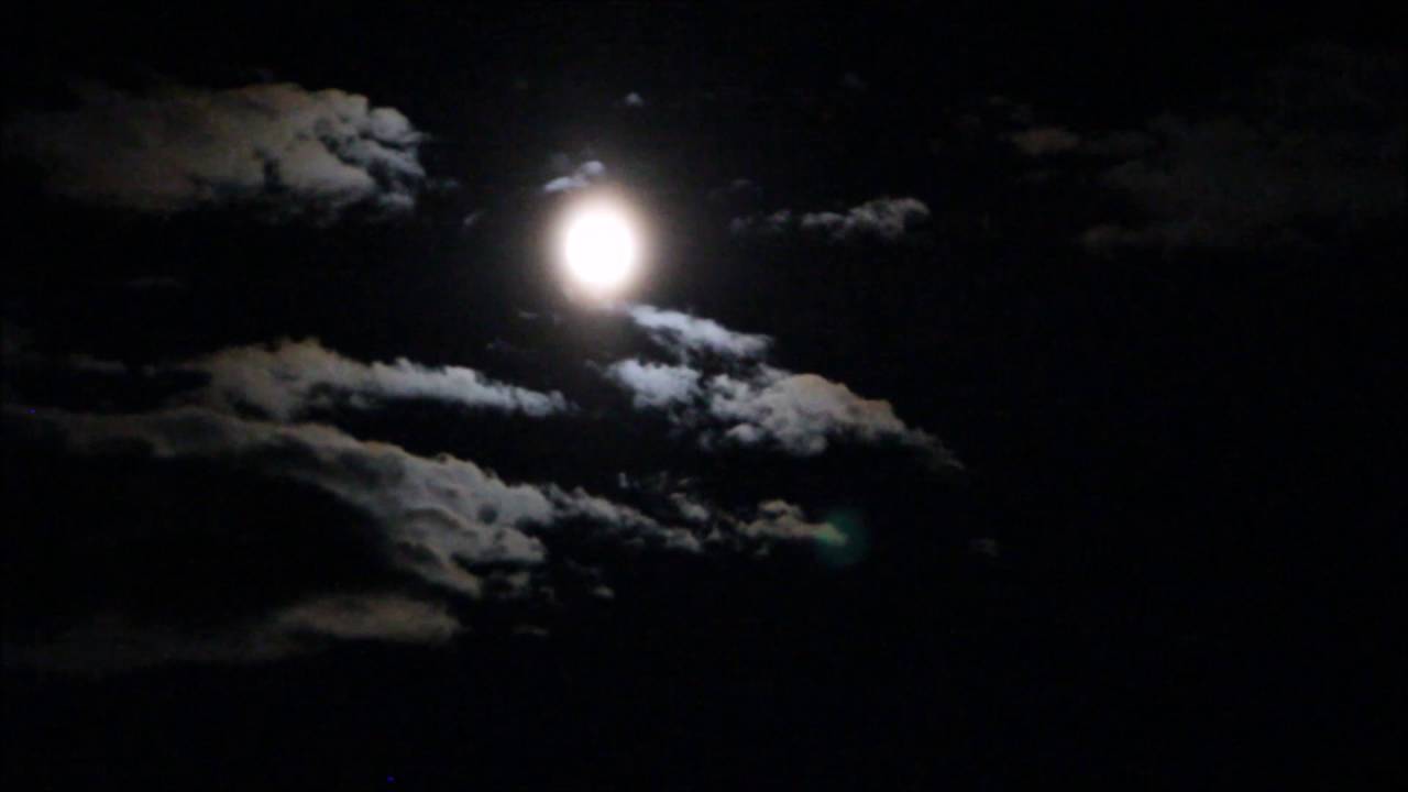 Beautiful Moon and Clouds