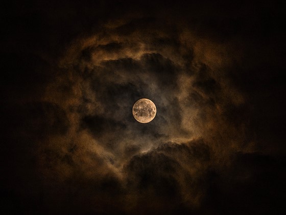 Nice Moon and Clouds