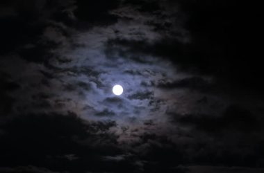 Super Moon and Clouds