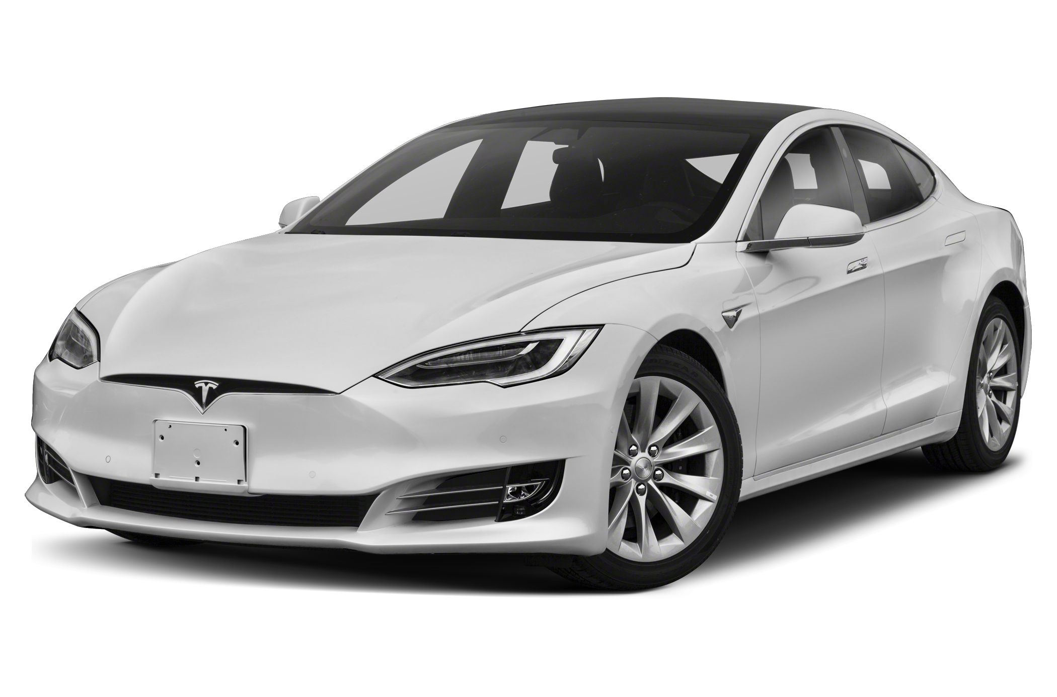 White Tesla S