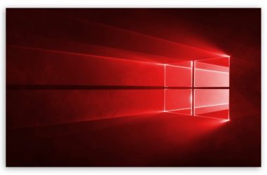 Red Windows 10 Wallpaper
