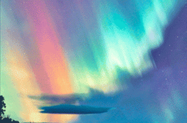 Colorful Aurora Borealis