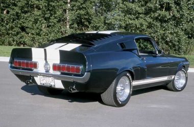 Back side Ford Mustang GT Fastback