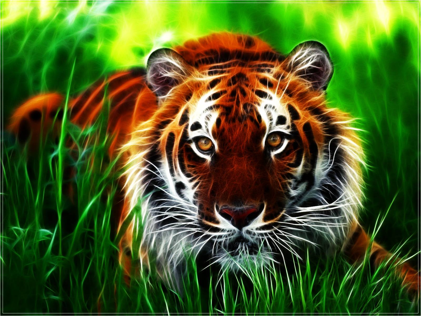 Digital Tiger Wallpaper