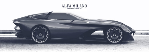 Black Alfa Milano 2077