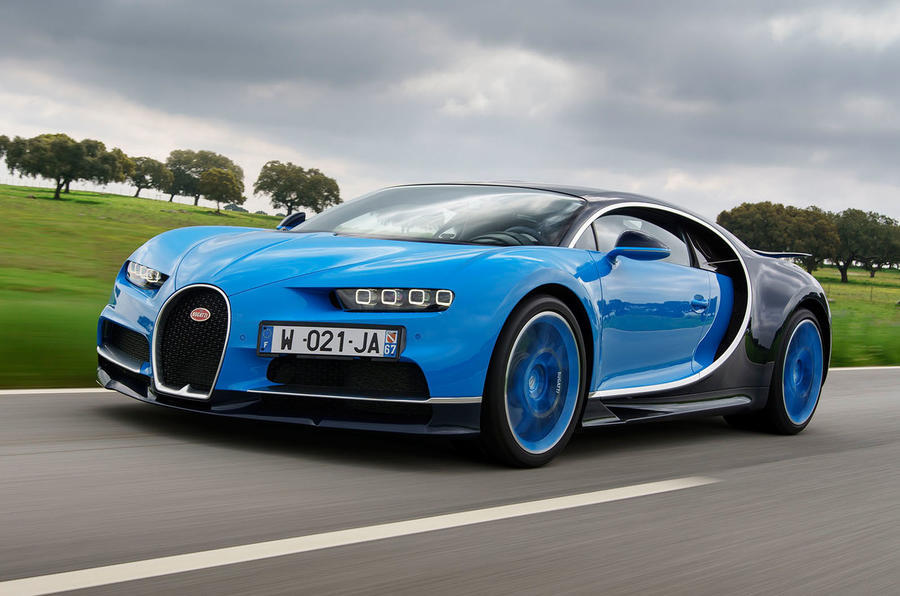 Blue Bugatti Chiron