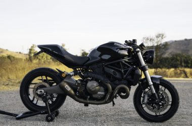 Black Ducati Monster 821 Pantah