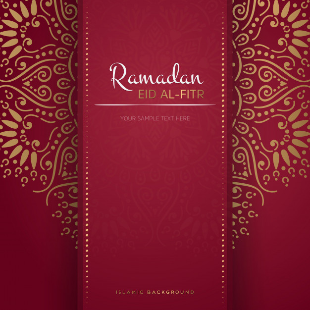 Red Islamic Background