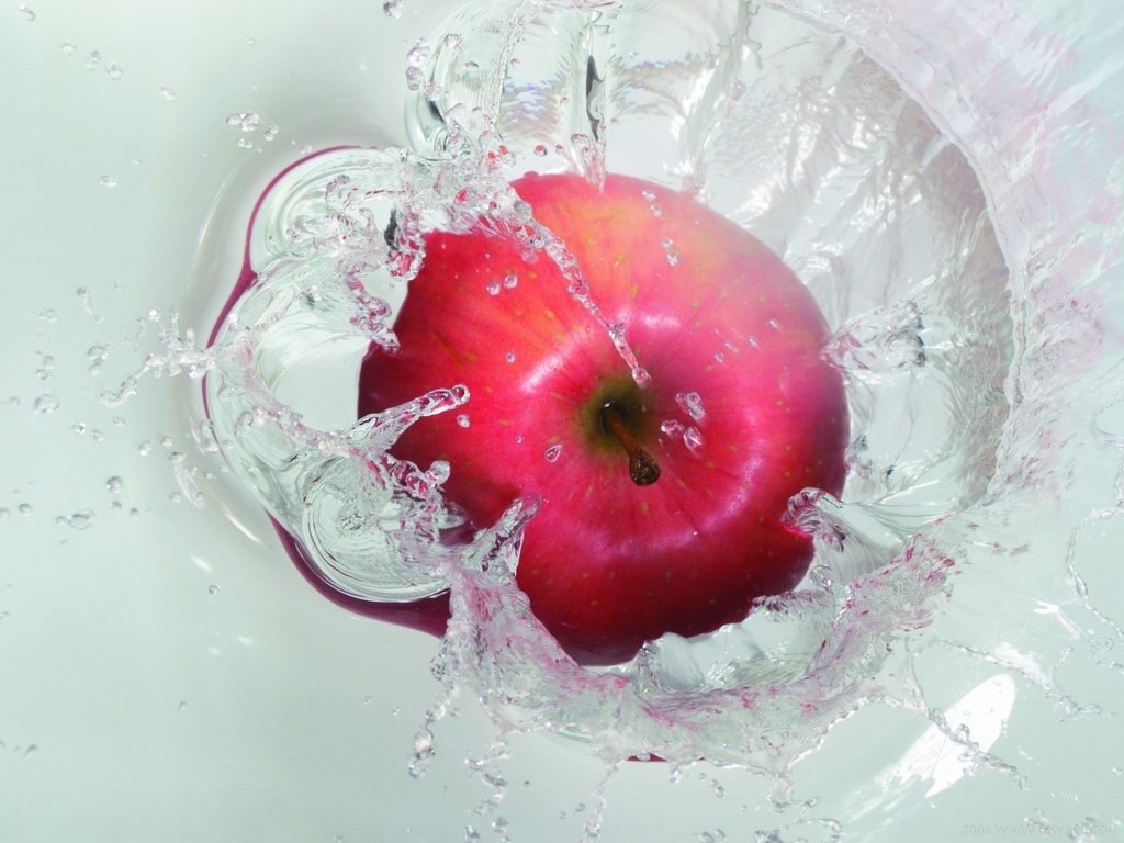 Apple 3D Fruit Glass