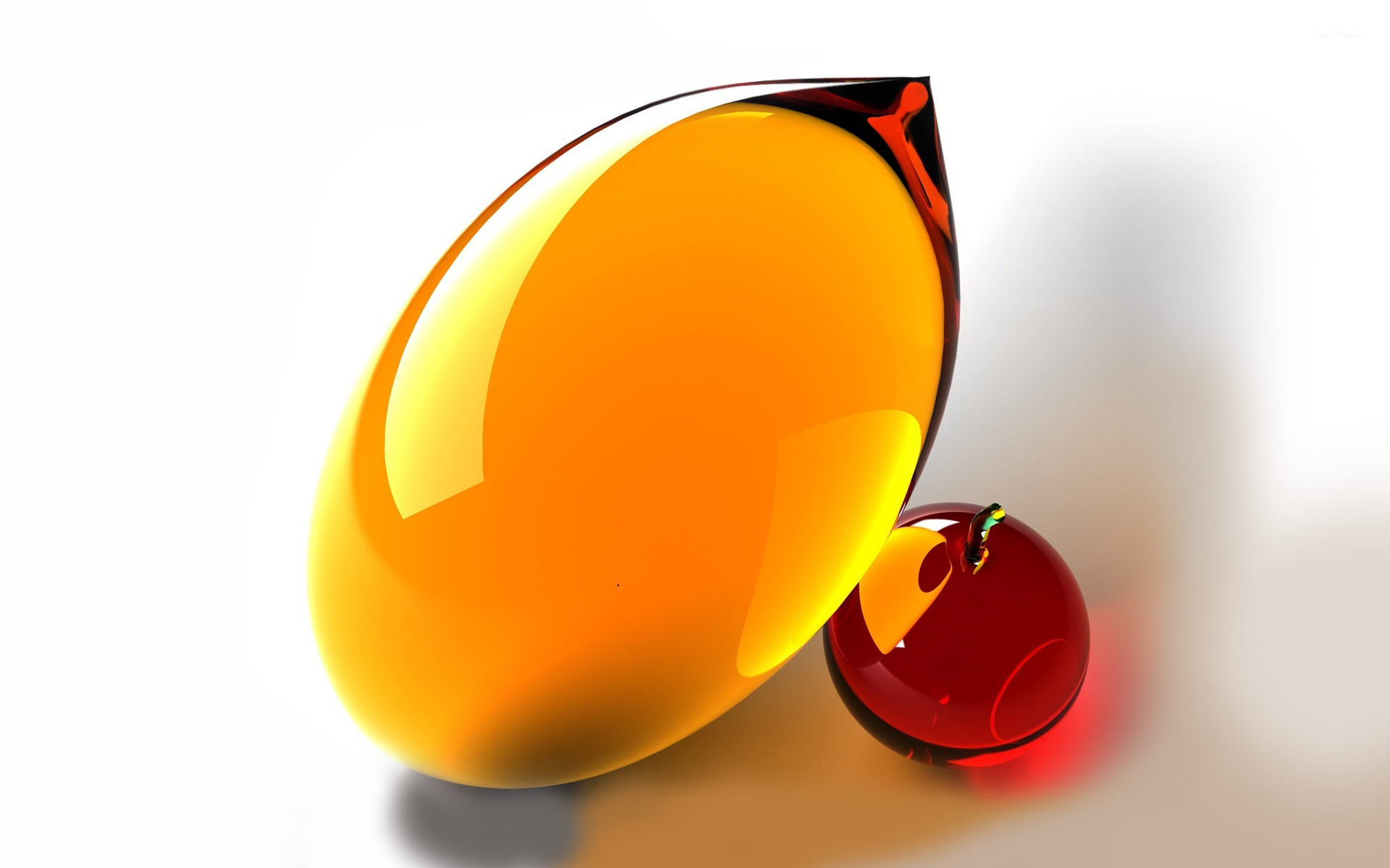 Art 3D Fruit Glass