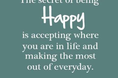 HD Be Happy Quote