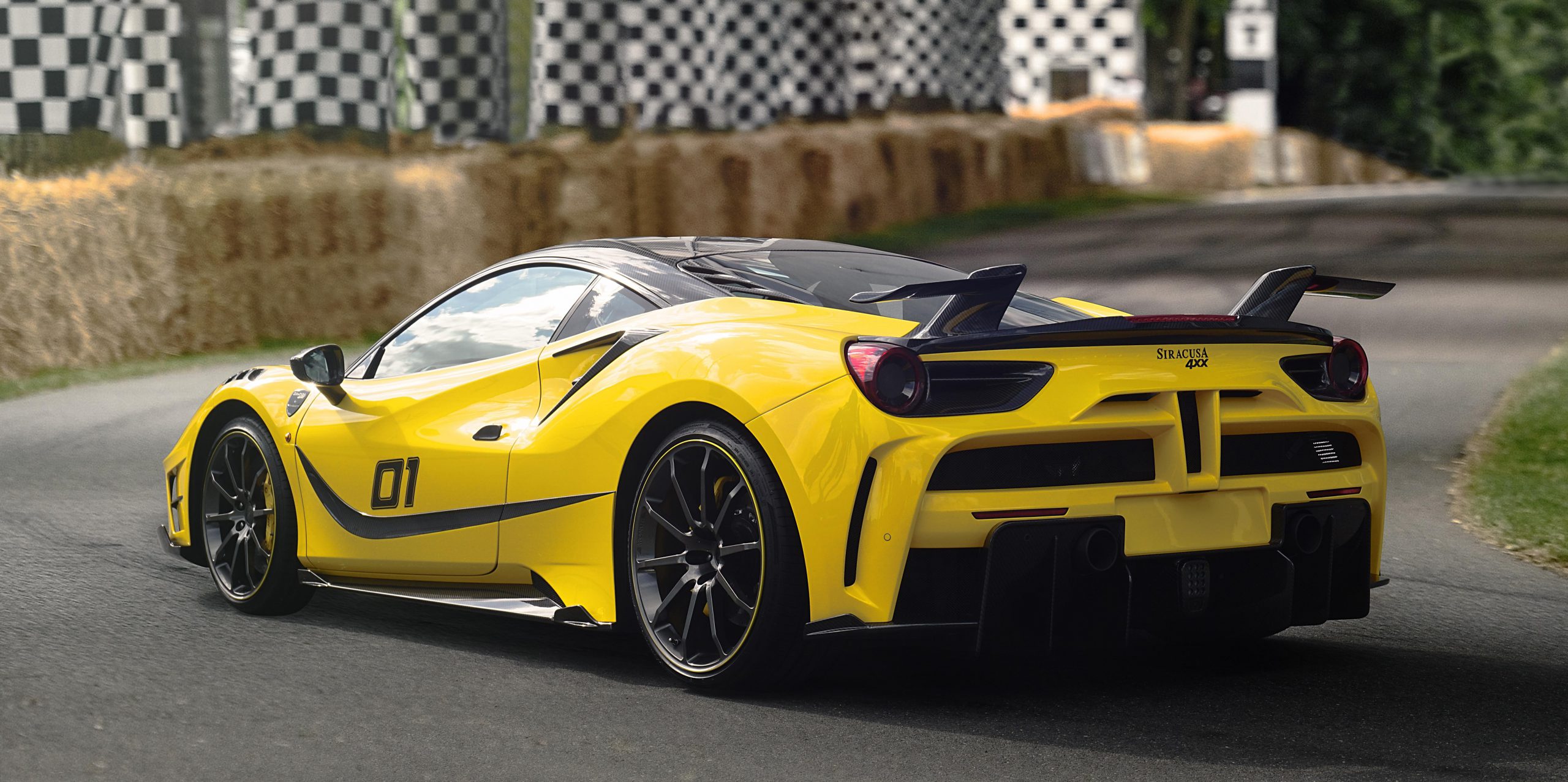 Yellow Ferrari Mansory