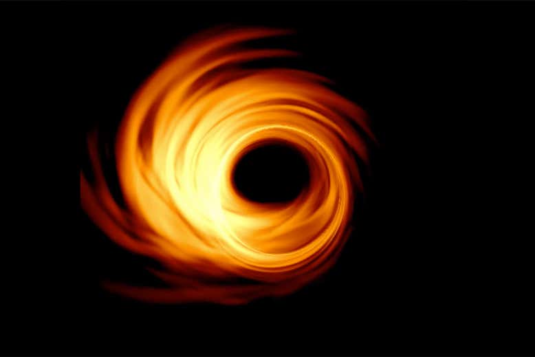 Top Black Hole Image