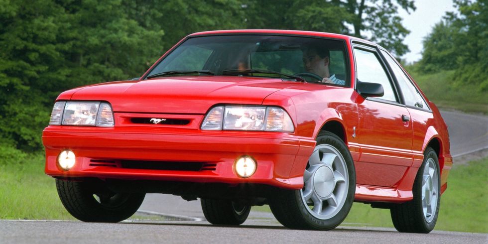 Red Ford Mustang Foxbody