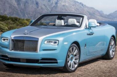 Blue Rolls-Royce Dawn