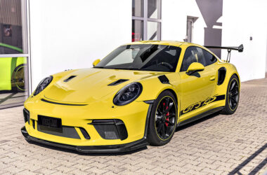 Yellow TechArt Porsche 911 GT3